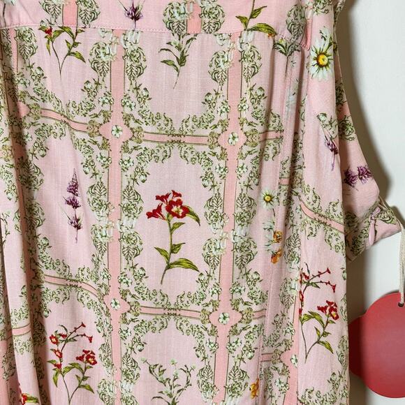 NWT Agua Bendita x Target Tile Garden Floral Mini with Flutter Sleeves - Picture 6 of 9